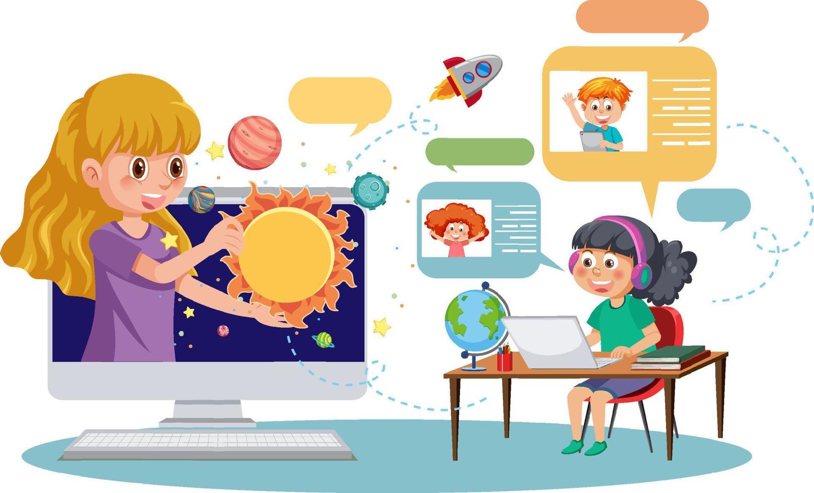 Student at Laptop